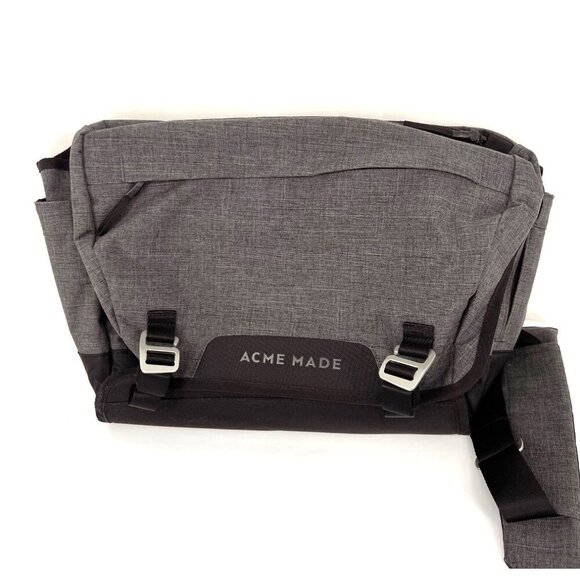 Acme Made San Francisco - Divisadero Attache Grey  Messenger Bag AM21321 - Picture 1 of 10